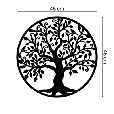B&Q -  Tree Of Life With Birds Metal Wall Decor - Image 8
