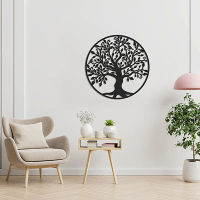 Decortie Tree Of Life And Birds Botanical Metal Wall Decor from B&Q
