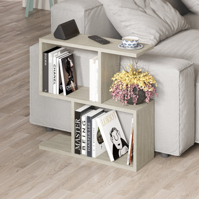 Decortie Homemania Modern Side End Coffee Table Side End Travertine Multipurpose H 60Cm 5 Tier