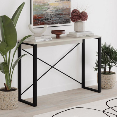 B&Q -  Modern Sandstone Narrow Hallway Console Table
