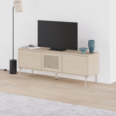 Decortie Inca Modern Tv Stand With Laser-Cut Door, Sonoma Oak - Sonoma Oak / 55Cm - Image 5