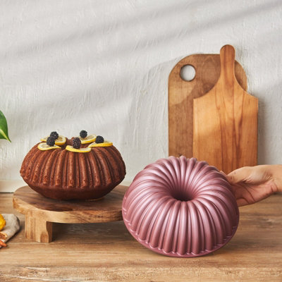 Karaca Cake Pro Aluminium Cast Decorative Cake Tin25.5CmPink from B&Q