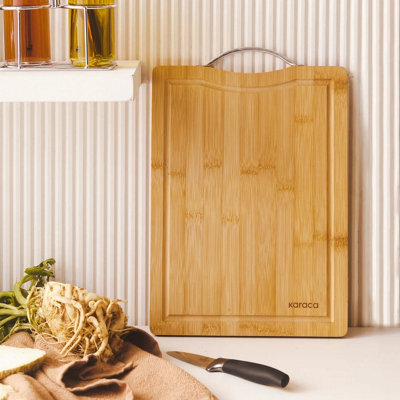 Karaca Owen Bamboo Rectangle Chopping BoardSmallWood from B&Q