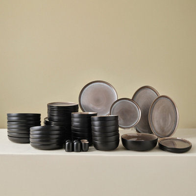 Karaca Earth Collection Mercure Reactive Glaze 59-Piece Dinner Set For 12 PeopleMulti from B&Q