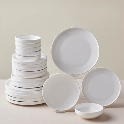 Karaca Stream Bone China Saturn 24-Piece Dinner Set For 6 PeopleWhite from B&Q