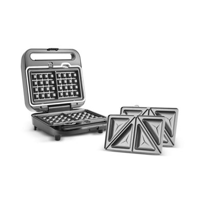 Karaca Tote Sandwich Toaster And Waffle Machine1000WInox from B&Q