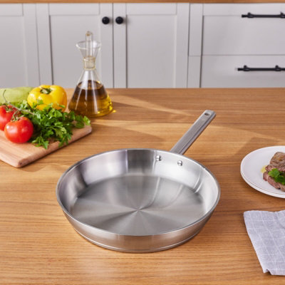 Karaca Elite Stainless Steel Induction Frying Pan30CmSilver from B&Q