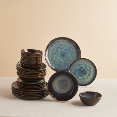 Karaca Leia 24-Piece Reactive Glaze Dinner Set For 6 PeopleMulti from B&Q