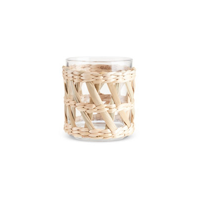 B&Q -  Waven Glass Tumbler 285MlCream
