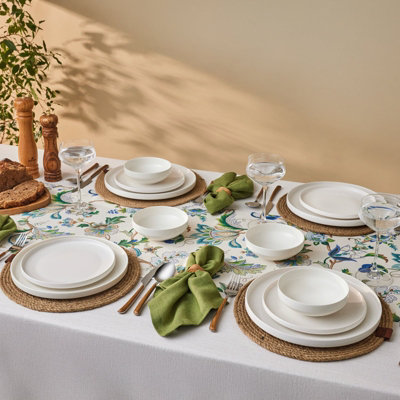 Karaca Stream Bone China Saturn 12-Piece Dinner Set For 4 PeopleWhite from B&Q
