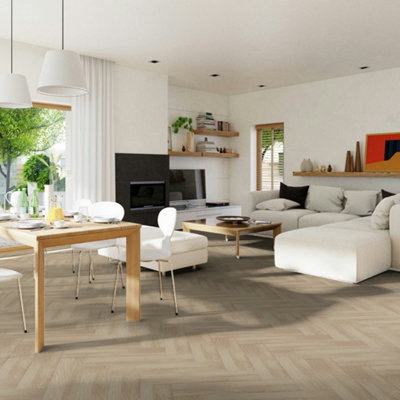 - Amazonica Natural Wood Effect 600mm X 150mm Premium Porcelain Matt Wall & Floor TilePack Of 13 (1.17M2)