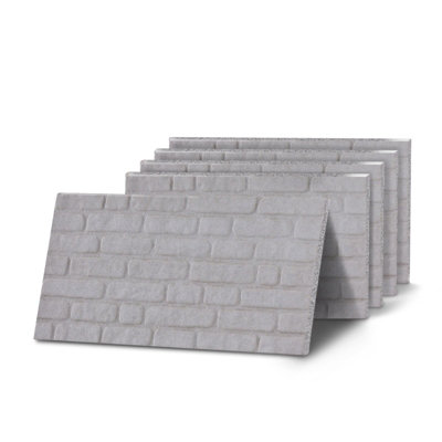 B&Q -  Kb Panels 3D Wall PanelsBrick EffectLightweight EpsEasy InstallIndoor/outdoor5 Panels