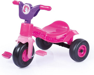 Dolu Unicorn Kids Pedal Trike - Pink - Image 4