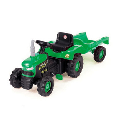 B&Q -  Tractor Pedal Operated Ride On Truck With Trailer