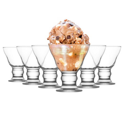 LAV Glassware Lav Orion Glass Ice Cream Bowls255MlPack Of 6 from B&Q