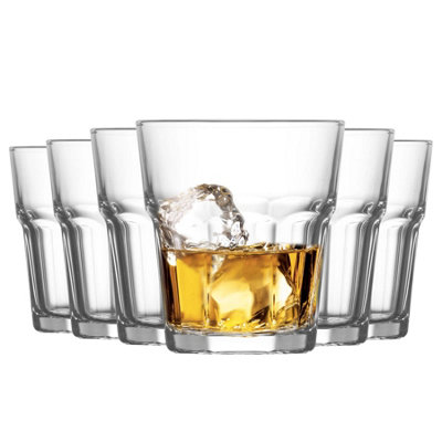 Lav Glassware Lav Aras Whisky Glasses - Clear - Pack Of 6 305Ml