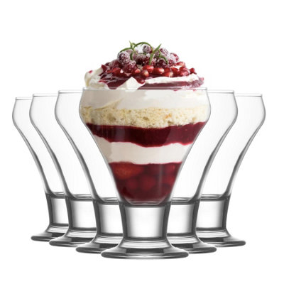 LAV Glassware Lav Frosty Ice Cream Bowls9CmClearPack Of 6 from B&Q