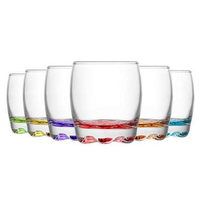 Lav Glassware Lav Adora Coloured Shot Glasses - 80Ml - 6 Colours - Pack Of 6