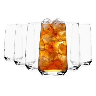 Lav Glassware Lav Lal Highball Glasses - Clear - Pack Of 6 480Ml