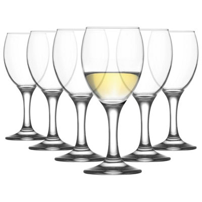 B&Q -  Lav Empire White Wine Glasses205MlPack Of 6