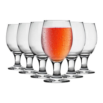 Lav Unisex Clear Misket Craft Beer Glasses - 400Ml - Pack Of 6 - Image 5