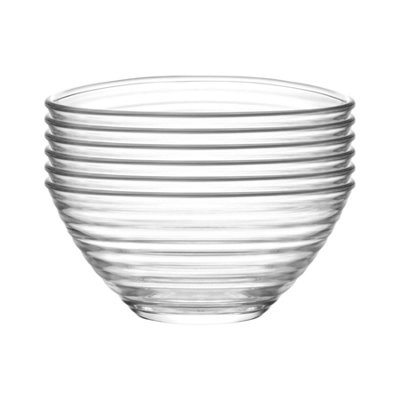 B&Q -  Lav Derin Glass Serving Bowls7CmClearPack Of 6