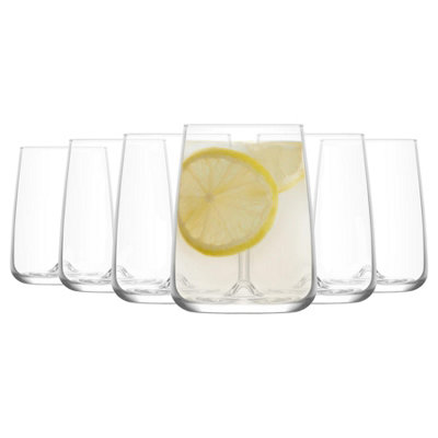 B&Q -  Lav Terra Tumbler Glasses360MlClearPack Of 6
