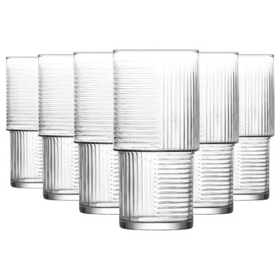 LAV Glassware Lav Helen Stacking Highball Glasses400MlPack Of 6 from B&Q