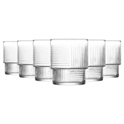 LAV Glassware Lav Helen Stacking Whisky Glasses230MlPack Of 6 from B&Q
