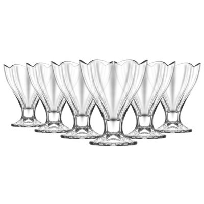 LAV Glassware Lav Lily Glass Ice Cream Bowls250MlPack Of 6 from B&Q