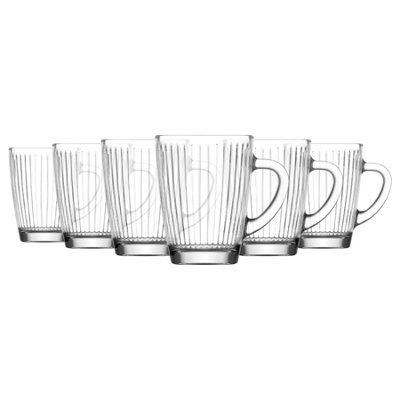 Lav Hestia Glass Mugs250MlPack Of 6 from B&Q