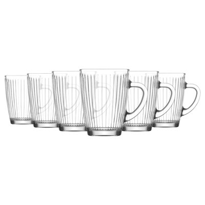 Lav Hestia Glass Mugs300MlPack Of 6 from B&Q