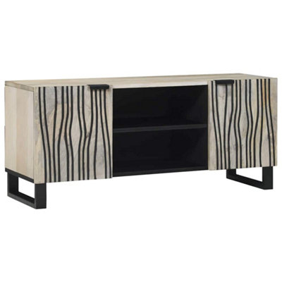 Berkfield Entertainment Centres & Tv Stands White And Black from B&Q