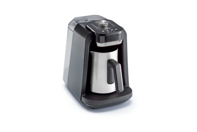 B&Q -  Okka Rich Pro Plus Turkish Coffee Machine With Water TankBlack And Chrome