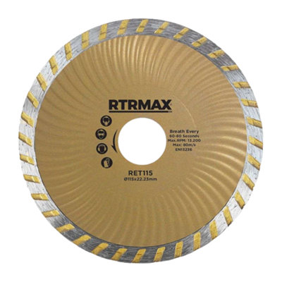 Generic Turbo Diamond Cutting Disc 115mm from B&Q