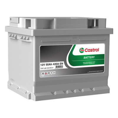 B&Q - Car Starter Battery 063 50Ah 420A Cca 12V Wet Flooded T1 Terminal 