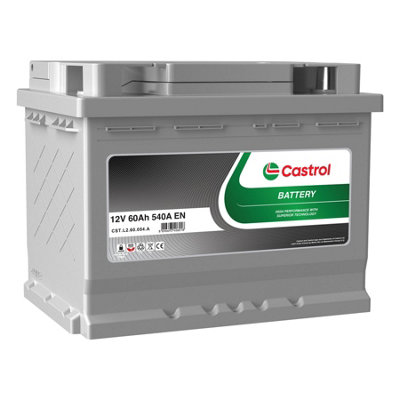 B&Q - Car Starter Battery 027 60Ah 540A Cca 12V Wet Flooded T1 Terminal 