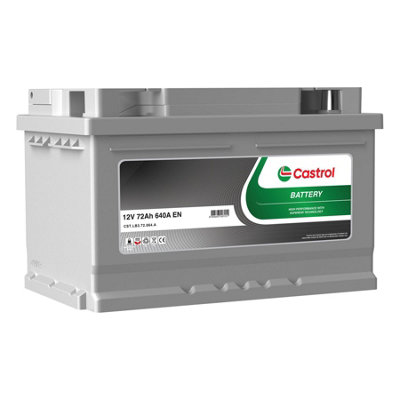 B&Q - Car Starter Battery 100 72Ah 640A Cca 12V Wet Flooded T1 Terminal 