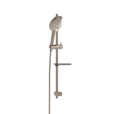 Vitra Bliss Brushed Nickel Handshower Riser Rail Set from B&Q