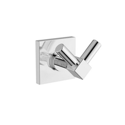 Vitra Root Wall-Mounted Chrome Bathrobe Holder from B&Q
