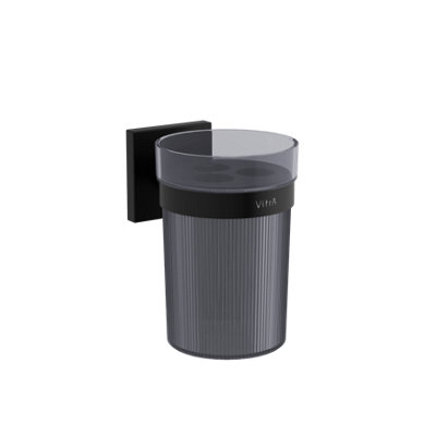 Vitra Root Matt Black Toothbrush Holder from B&Q