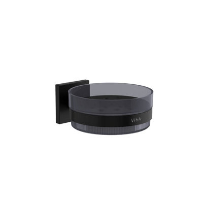 Vitra Root Matt Black Soap Dish from B&Q