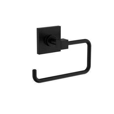 Vitra Root Matt Black Toilet Roll Holder from B&Q