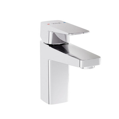 Vitra Root Chrome Square Basin MixerCompact from B&Q