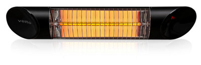 B&Q -  Blade Mini Infrared Heater Black