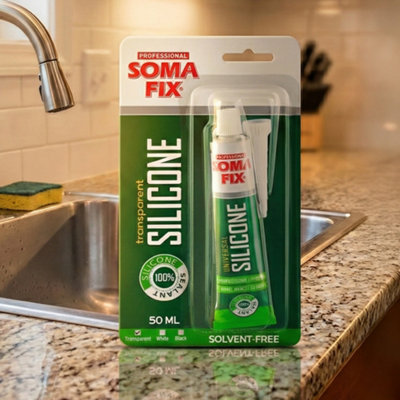 B&Q -  Silicone SealantFlexible Silicone Tube For WoodParquetBathroomSinkMulti-PurposeWaterproof (Transparent)