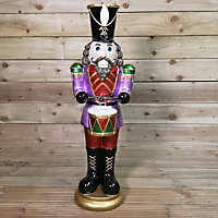 86cm Resin Nutcracker Ornament Soldier with Drum For Christmas Display