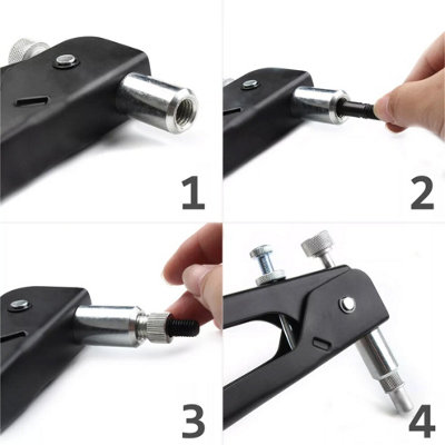 86PCS M3-M8 Hand Riveter Rivet Gun Kit Threaded Rivet Nut Set Tool