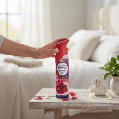 B&Q -  Air Freshener Spray 185Ml Ruby Jasmine Odour Clear Technology Freshen Home Non Flammable