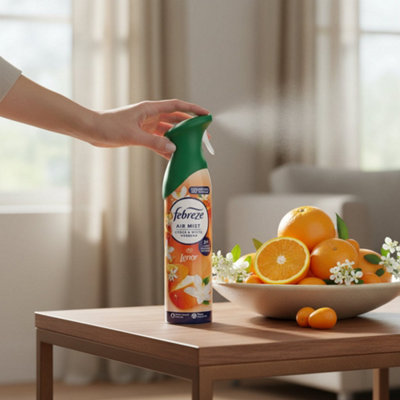 Febreze Air Spray Citrus Verbena 185Ml Odor Eliminator For Fresh Clean Home Long Lasting Freshness from B&Q